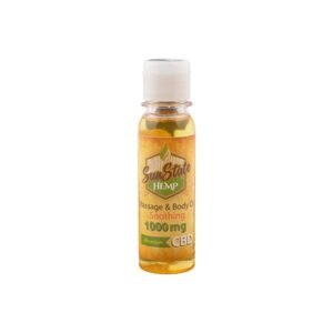 Sun State Hemp 1000mg CBD Soothing Massage Oil 100ml
