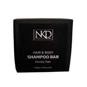 NKD 50mg CBD Speciality Body & Hair Shampoo Bar 100g – Honey Oak