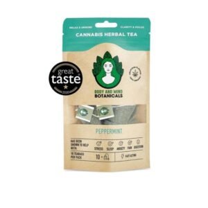 Body and Mind Botanicals 400mg CBD Cannabis Herbal Tea Bags – Peppermint