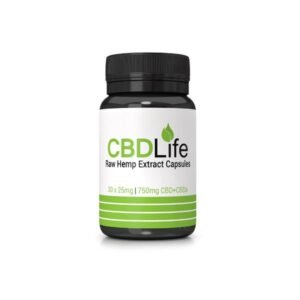CBDLife 750mg CBD + CBDa Raw Hemp Extract Capsules 30 Caps