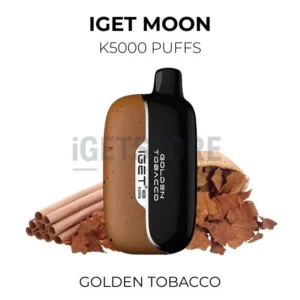 IGET Moon K5000 Puffs – Golden Tobacco